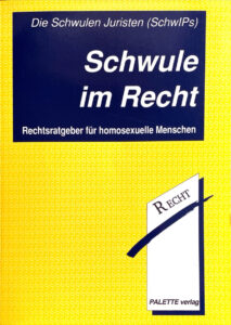 Titelseite des Buches "Schwule im Recht"